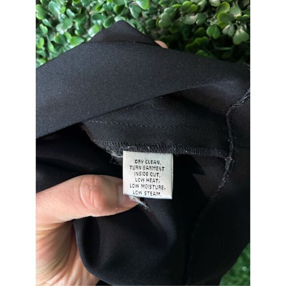 St. John Pants Womens 4 Black Business Wide Leg High Waisted Classy - Picture 4 of 4